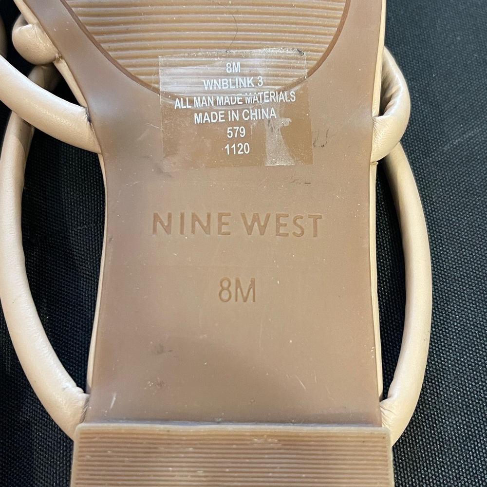 Nine West Beige Strappy Sandals - Picture 5 of 5